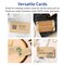 2" x 3-1/2" Rectangle Rounded Corners, Kraft Brown Business Cards